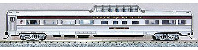 Con-Cor 41369 N Scale Budd 85' Fluted-Side Mid-Train Dome - Ready to Run -- Amtrak #9459 (Phase IVb, silver, Wide blue & Thin red Stripe, Wave Logo)