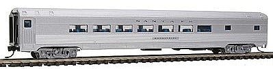 Con-Cor 41401 N Scale Budd 85' Corrugated-Side Parlor - Ready to Run -- Santa Fe (silver)