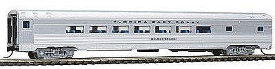 Con-Cor 41408 N Scale Budd 85' Corrugated-Side Parlor - Ready to Run -- Florida East Coast (silver)