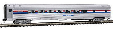 Con-Cor 41409 N Scale Budd 85' Corrugated-Side Parlor - Ready to Run -- Amtrak (Phase III, silver, red, white, blue)
