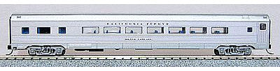 Con-Cor 41412 N Scale Budd 85' Corrugated-Side Parlor - Ready to Run -- California Zephyr (silver)
