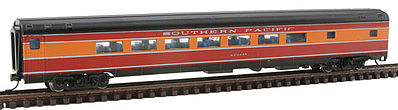 Con-Cor 41416 N Scale Budd 85' Corrugated-Side Parlor - Ready to Run -- Southern Pacific (Daylight, red, orange, black)