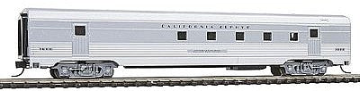 Con-Cor 41437 N Scale Budd 72' Corrugated-Side Railway Post Office - Ready to Run -- California Zephyr (silver)