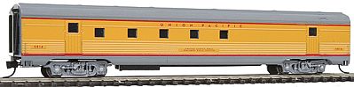 Con-Cor 41439 N Scale Budd 72' Corrugated-Side Railway Post Office - Ready to Run -- Union Pacific (Armour Yellow, gray)