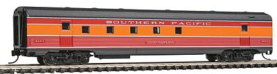 Con-Cor 41441 N Scale Budd 72' Corrugated-Side Railway Post Office - Ready to Run -- Southern Pacific (Daylight, red, orange, black)