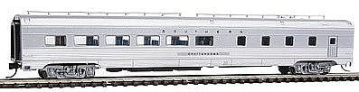 Con-Cor 41454 N Scale Budd 85' Corrugated-Side Diner - Ready to Run -- Southern Railway (silver)