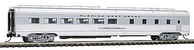 Con-Cor 41458 N Scale Budd 85' Corrugated-Side Diner - Ready to Run -- Florida East Coast (silver)