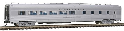 Con-Cor 41462 N Scale Budd 85' Corrugated-Side Diner - Ready to Run -- California Zephyr (silver)
