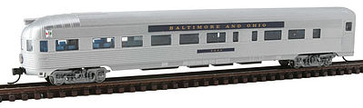 Con-Cor 41506 N Scale Budd 85' Corrugated-Side Round-End Observation - Ready to Run -- Baltimore & Ohio