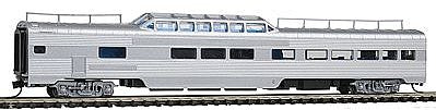 Con-Cor 41525 N Scale Pullman-Standard 85' Corrugated-Side Pleasure Dome - Ready to Run -- Undecorated