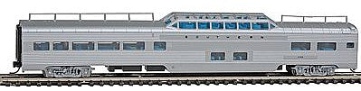 Con-Cor 41529 N Scale Pullman-Standard 85' Corrugated-Side Pleasure Dome - Ready to Run -- Southern Railway (silver)