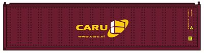 Con-Cor 443011 N Scale 40' Hi-Cube Container 2-Pack - Ready to Run -- CARU Set #1 (red, yellow, Web Address)