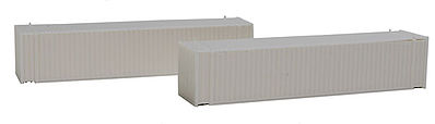 Con-Cor 444100 N Scale 45' Euro-International Standard Corrugated Container 2-Pack - Ready to Run -- Undecorated