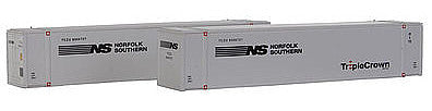 Con-Cor 448029 N Scale 48' Intermodal Container 2-Pack - Ready to Run -- Norfolk Southern #1