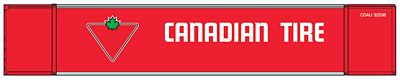 Con-Cor 453020 N Scale Monon 53' Rivet-Side Container 2-Pack - Ready to Run -- Canadian Tire Set #1 (red, white, green)