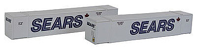 Con-Cor 453032 N Scale Monon 53' Rivet-Side Container 2-Pack - Ready to Run -- Sears (Canadian Branch)