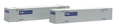 Con-Cor 453035 N Scale Monon 53' Rivet-Side Container 2-Pack - Ready to Run -- FedEx Set #1