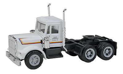 Con-Cor 4643001 HO Scale Kenworth Semi Tractor Only - Assembled -- Quad/Graphics