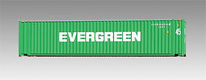 Con-Cor 483563 HO Scale Monon 45' Sheet Post Rivet-Side Cargo Container 2-Pack - Assembled -- Evergreen Set #1 (green, white)