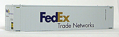 Con-Cor 483572 HO Scale 45' Rib-Side Container 2-Pack -- FedEx #2