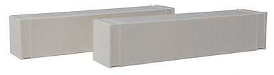 Con-Cor 483650 HO Scale ThermoKing 45' Reefer Container 2-Pack - Ready to Run -- Undecorated