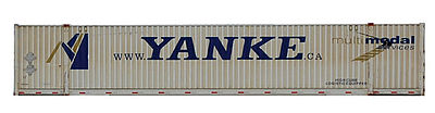Con-Cor 485507 HO Scale 48' Intermodal Container 2-Pack - Ready to Run -- Yanke (gray, blue)