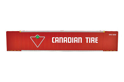 Con-Cor 488010 HO Scale 53' Sheet/Post Rivet Side Container -- Canadian Tire Set #1 (red, white, green) pkg(2)