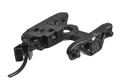 Con-Cor 53011 N Scale Freight Car Truck w/Coupler - No Wheelsets -- Roller Bearing, Standard Shank, Micro-Trains(R) Knuckle (black) 1 Pair