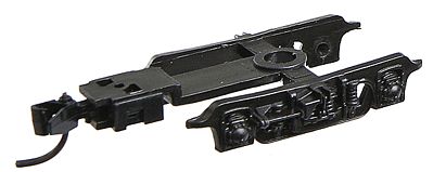 Con-Cor 55011 N Scale 4-Wheel Passenger Car Truck w/Coupler - No Wheelsets -- With Micro-Trains(R) Knuckle Coupler (black) 1 Pair