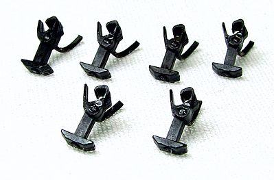 Con-Cor 56002 N Scale T-Shank Rigid Knuckle Coupler -- .11" Shank Back of Coupler to Front of T Shank pkg(6)