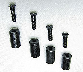 Con-Cor 56003 N Scale Metal Truck Mounting Hardware -- Includes 4 Each Metal Posts & Screws for Con-Cor Budd Passenger Cars