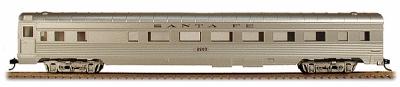 Con-Cor 702 HO Scale 85' Streamlined Corrugated Side Coach -- Santa Fe