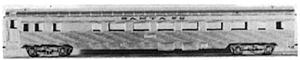 Con-Cor 703 HO Scale 85' Streamlined Corrugated Side Coach -- Pennsylvania Railroad
