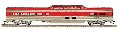 Con-Cor 71104 HO Scale 85' Corrugated Dome -- Frisco "Texas Special" (red, silver)
