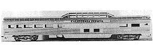 Con-Cor 713 HO Scale 85' Streamlined Corrugated Side Dome -- Pennsylvania Railroad