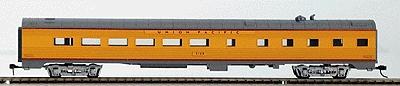 Con-Cor 72112 HO Scale 85' Streamlined Diner - Assembled w/McHenry Couplers -- Union Pacific (yellow, gray)
