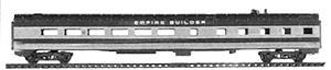 Con-Cor 723 HO Scale 85' Streamline Corrugated Side Diner -- Pennsylvania Railroad