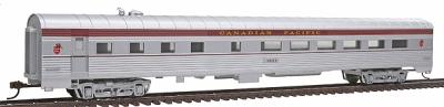 Con-Cor 729 HO Scale 85' Streamline Corrugated Side Diner -- Canadian Pacific ("Beaver" Logo, silver)