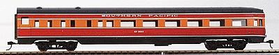 Con-Cor 73107 HO Scale 85' Corrugated Observation -- Southern Pacific Daylight (red,orange)