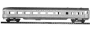 Con-Cor 733 HO Scale 85' Streamline Corrugated Side Observation -- Pennsylvania Railroad