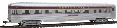 Con-Cor 738 HO Scale 85' Streamline Corrugated Side Observation -- Pennsylvania Railroad "Senator"