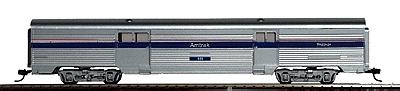 Con-Cor 74110 HO Scale Streamlined Car - Assembled w/McHenry Couplers -- 70' Baggage Car - Amtrak Phase IV Paint Scheme