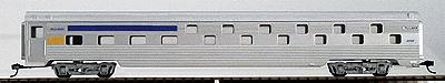 Con-Cor 75111 HO Scale 85' Streamlined Slumber Coach - Assembled w/McHenry Couplers -- Via Rail (silver & blue)