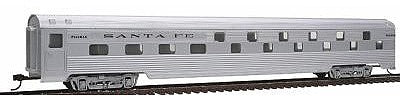 Con-Cor 752 HO Scale 85' Streamline Corrugated Side Budd Slumbercoach Sleeper -- Santa Fe
