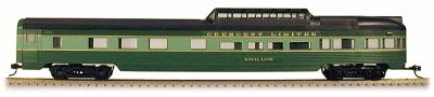Con-Cor 77113 HO Scale 85' Streamlined Dome Observation - Assembled w/McHenry Couplers -- Southern Crescent (green)