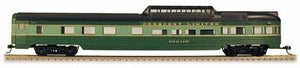 Con-Cor 77113 HO Scale 85' Streamlined Dome Observation - Assembled w/McHenry Couplers -- Southern Crescent (green)