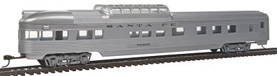 Con-Cor 772 HO Scale 85' Streamline Corrugated Side Dome Observation -- Santa Fe