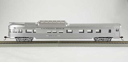 Con-Cor 776 HO Scale 85' Streamline Corrugated Side Dome Observation -- "California Zephyr"