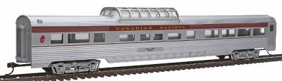 Con-Cor 789 HO Scale 85' Streamline Corrugated Side Dome -- Canadian Pacific ("Beaver" Logo, silver)