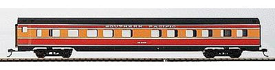 Con-Cor 79107 HO Scale 85' Streamline Corrugated 10-6 Sleeper -- Southern Pacific "Daylight" (red, orange)